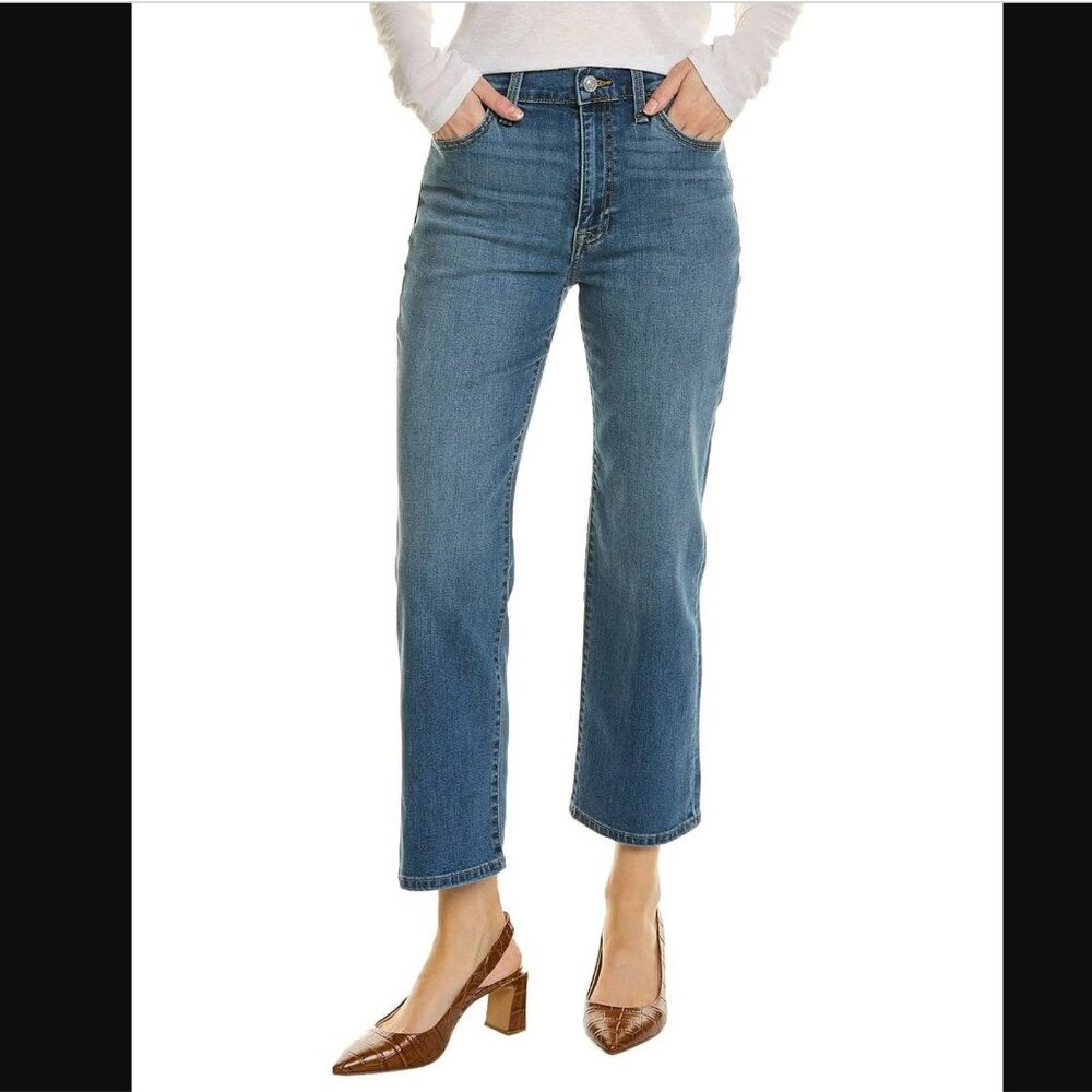HUDSON Noa Mid Rise Straight Crop Jean in Brynlee 27